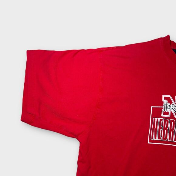 Vtg Nebraska Huskers Starter Shirt XL Red NCAA College Football Y2K Baggy Gorp - Picture 5 of 11